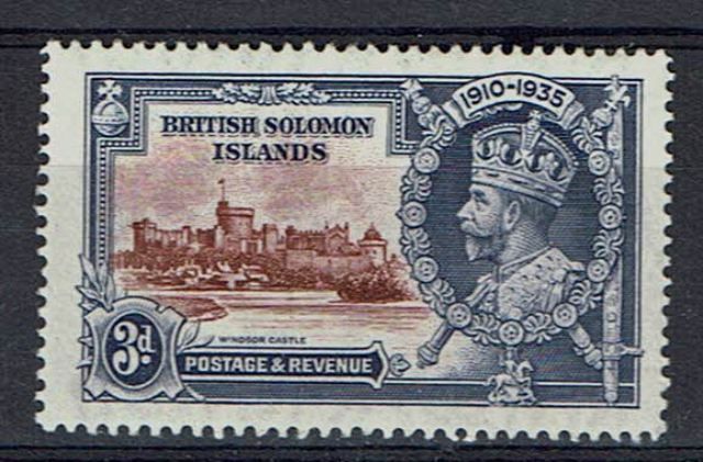 Image of British Solomon Islands/Solomon islands SG 54f VLMM British Commonwealth Stamp